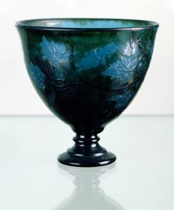 Copo de cristal, "por tal uma noite", 1894 (vidro) de Emile Galle